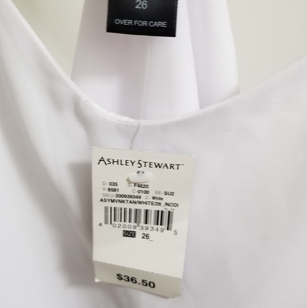 Asymetrical Ashley Stewart Racer Back Tank